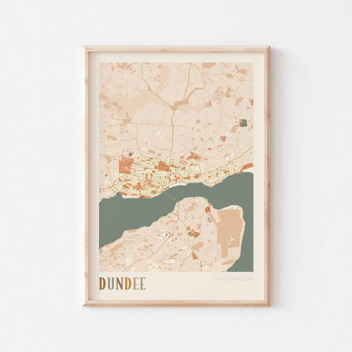 dundee, united kingdom map poster - image 1