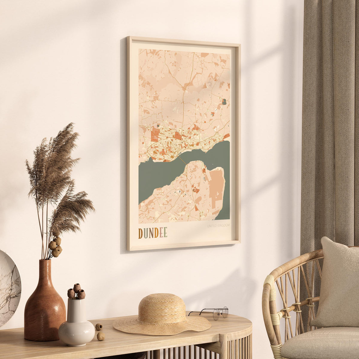 dundee, united kingdom map poster - image 2