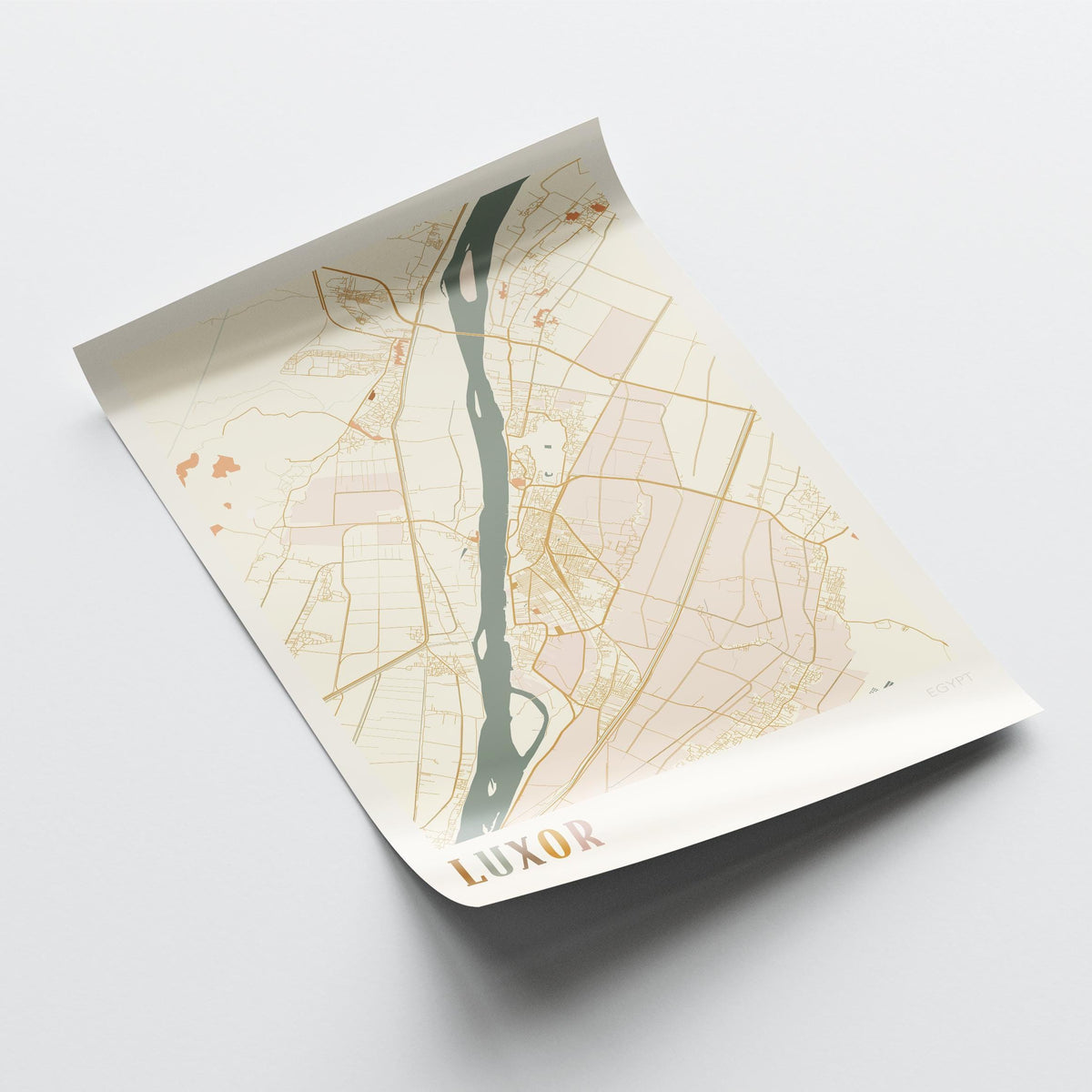 luxor, egypt map poster - image 4