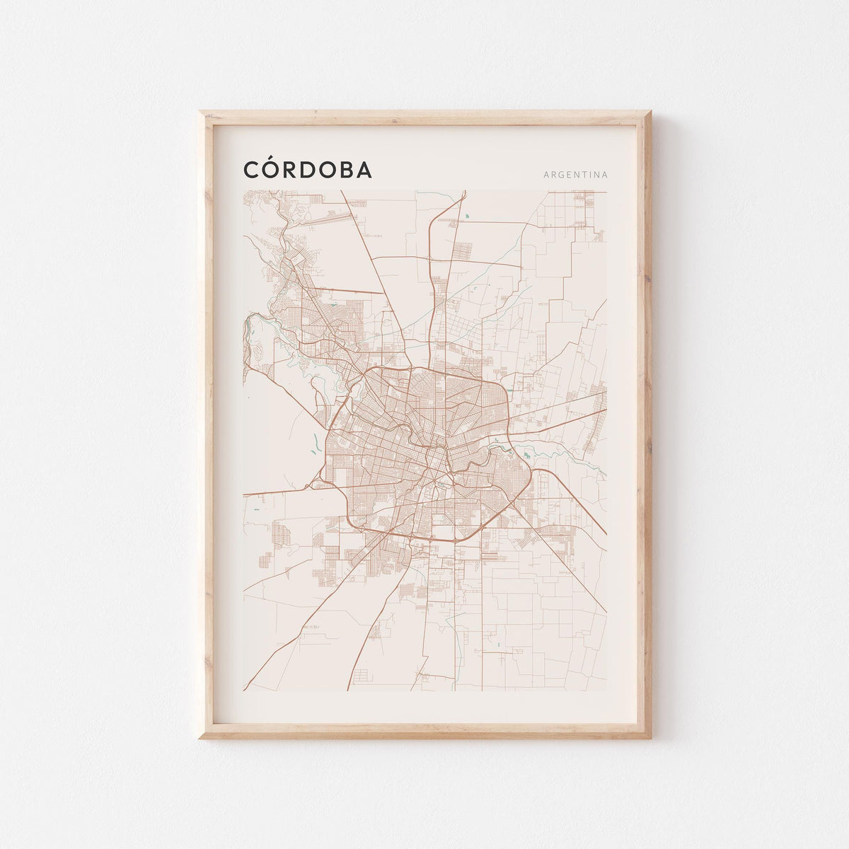 cordoba, argentina map poster - image 1