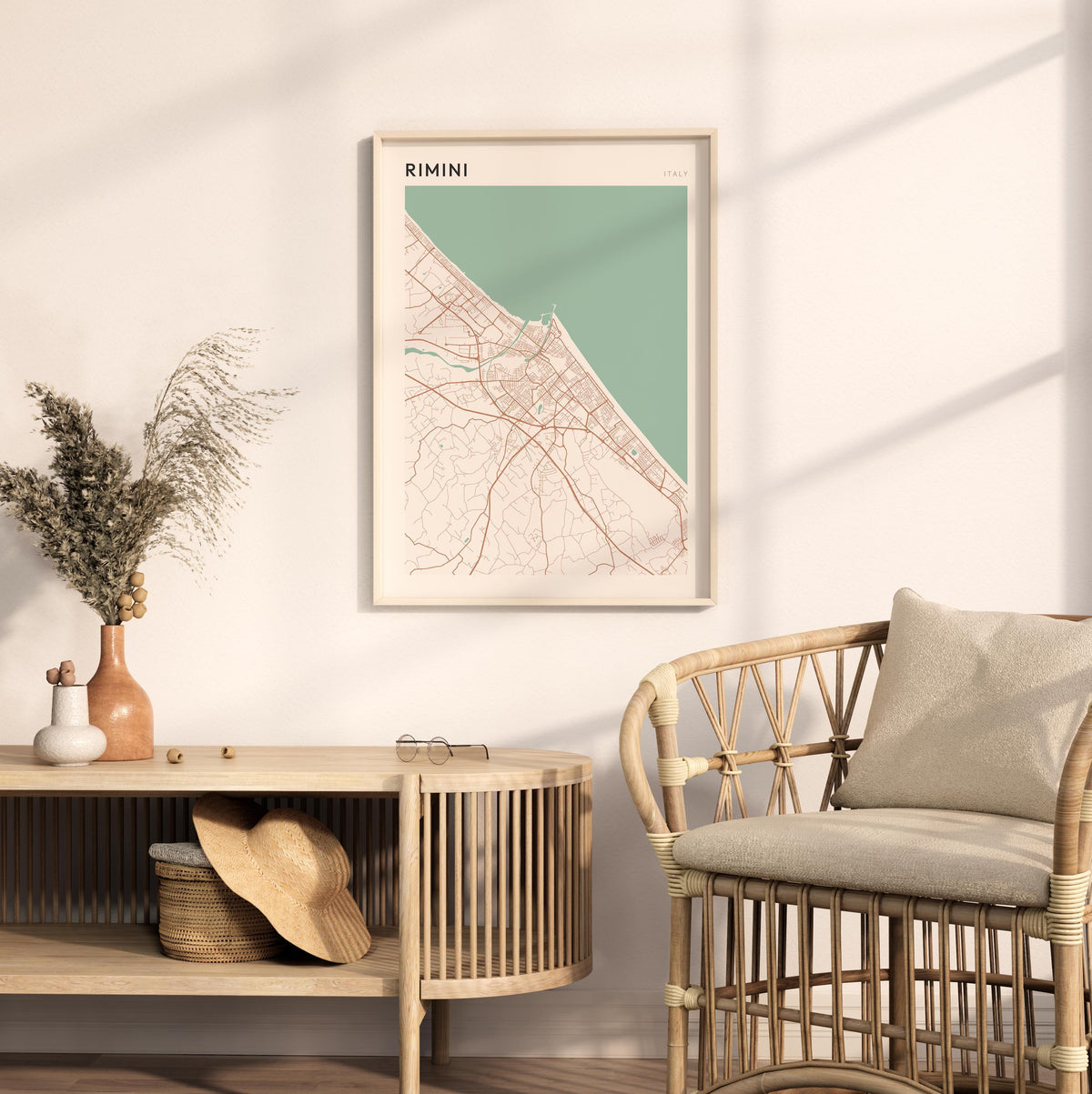rimini italy map poster - image 3