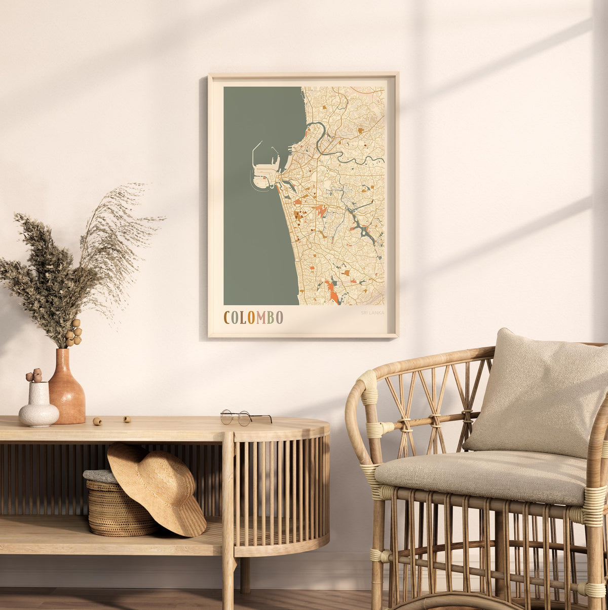colombo, sri lanka map poster - image 3