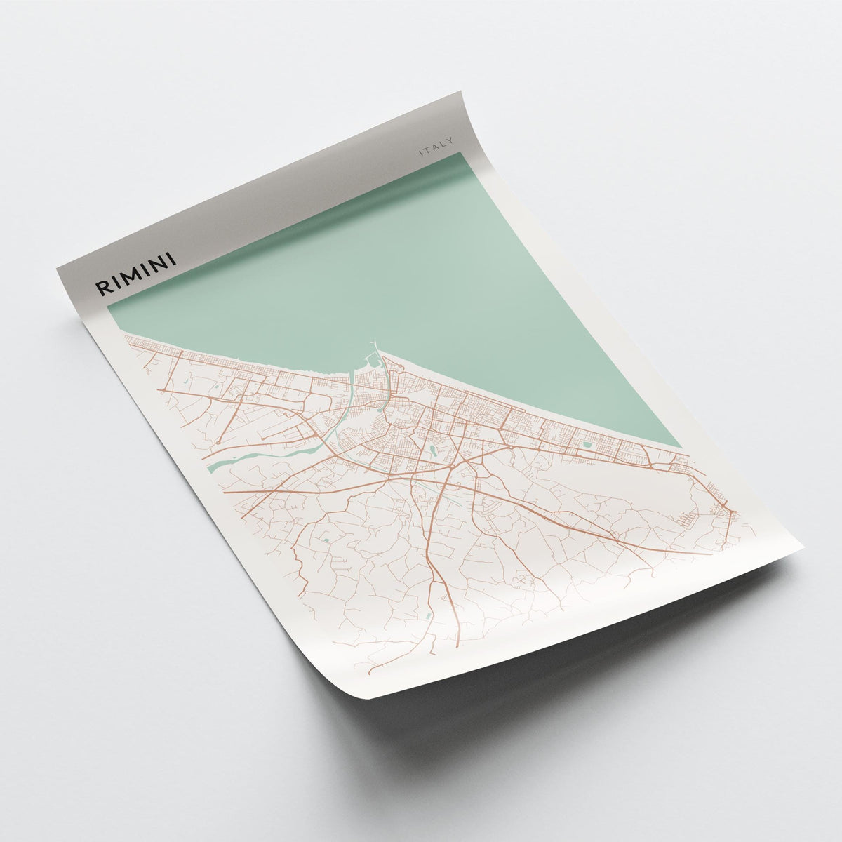 rimini italy map poster - image 4