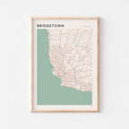 bridgetown, barbados map poster - image 1