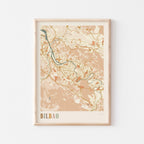 bilbao spain map poster - image 1