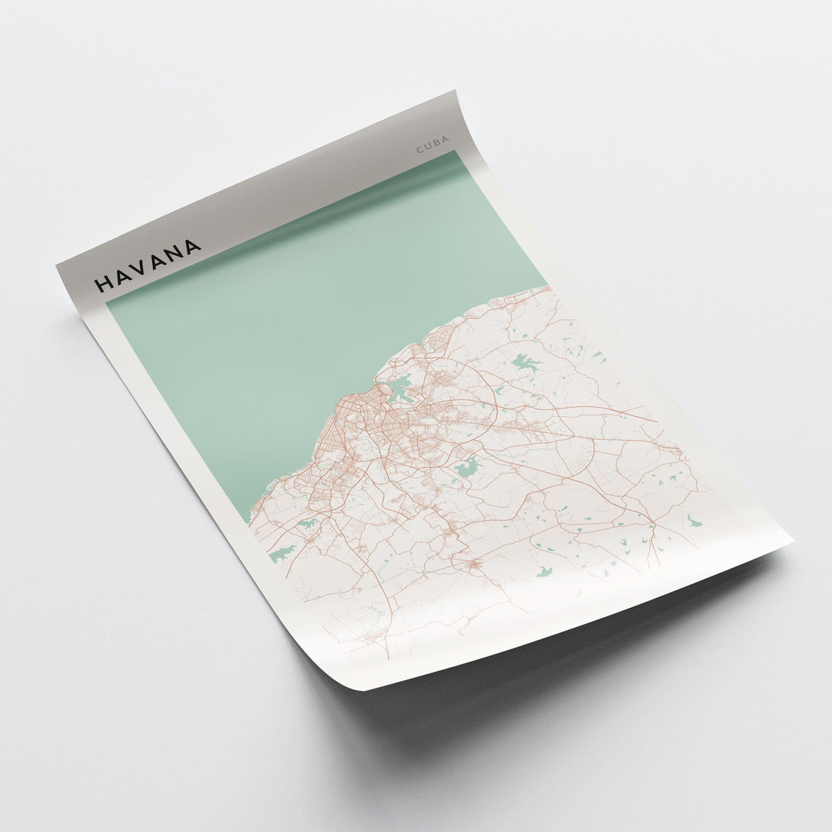 havana, cuba map poster - image 4