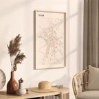 dijon france map poster - image 2