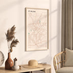 st helens, united kingdom map poster - image 2