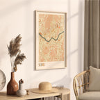 seoul, south korea map poster - image 2