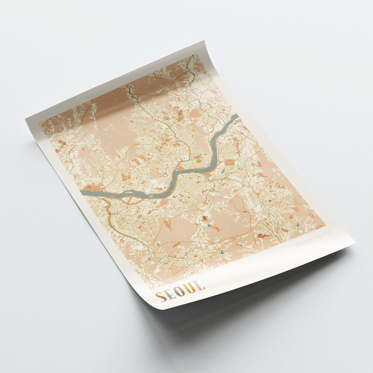 seoul, south korea map poster - image 3