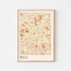 milan italy map poster - image 1