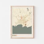 ponce, united states map poster - image 1