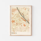 vienna austria map poster - image 1