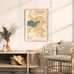 izmir, turkey map poster - image 3