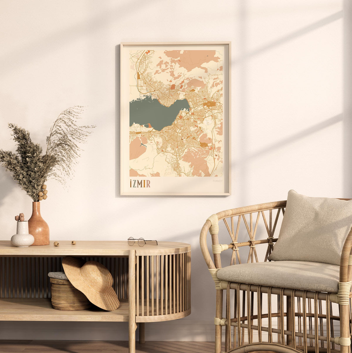 izmir, turkey map poster - image 3