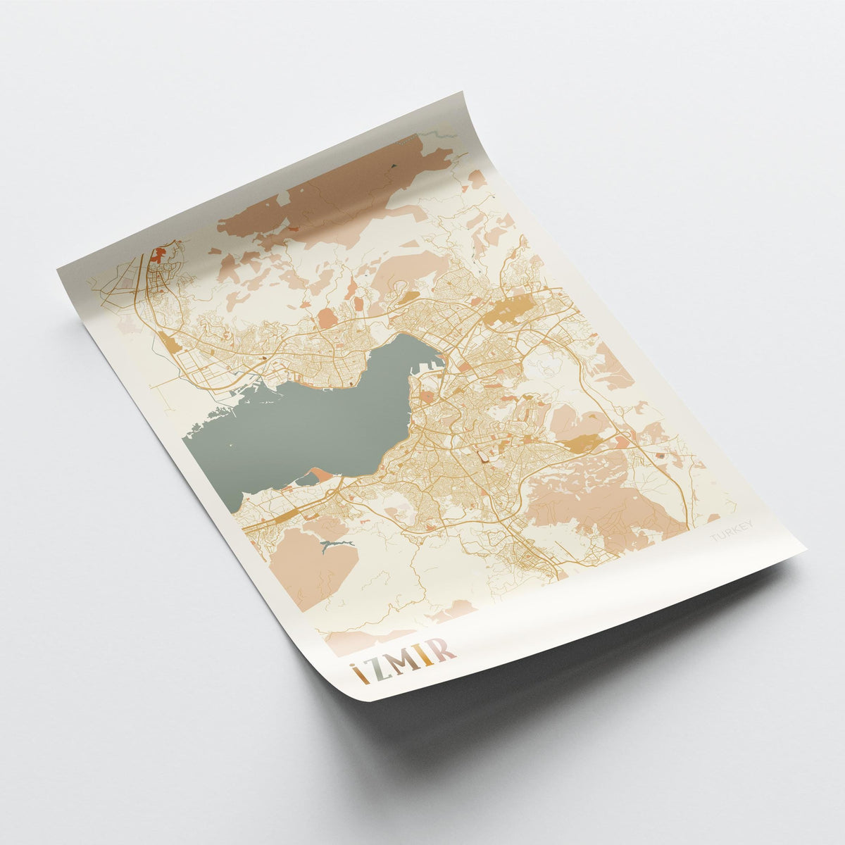 izmir, turkey map poster - image 4