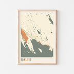 iqaluit, nunavut map poster - image 1