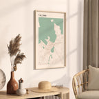 tallinn estonia map poster - image 2