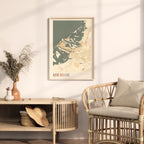 abu dhabi, united arab emirates map poster - image 3