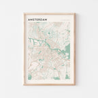 amsterdam netherlands map poster - image 1