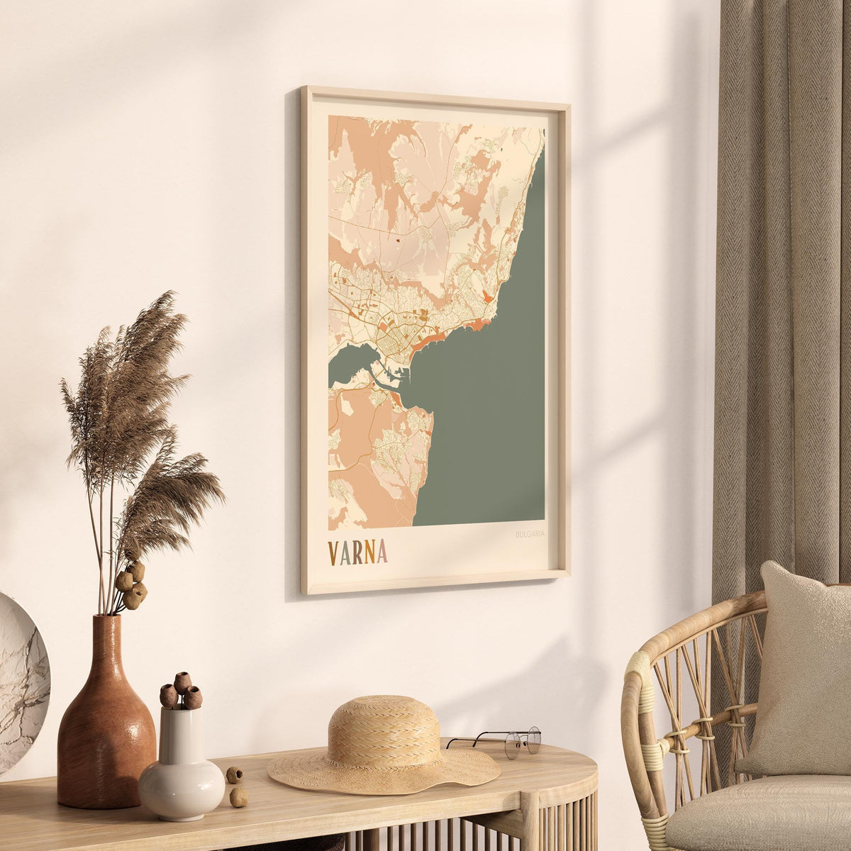 varna bulgaria map poster - image 2