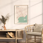 cannes france map poster - image 3