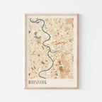 duisburg germany map poster - image 1