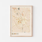 olomouc czechia map poster - image 1