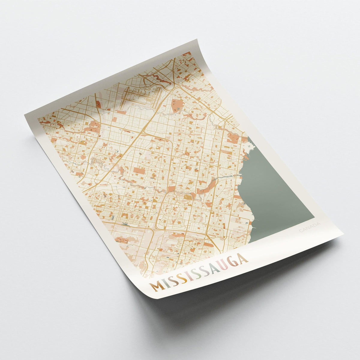 mississauga, ontario map poster - image 3
