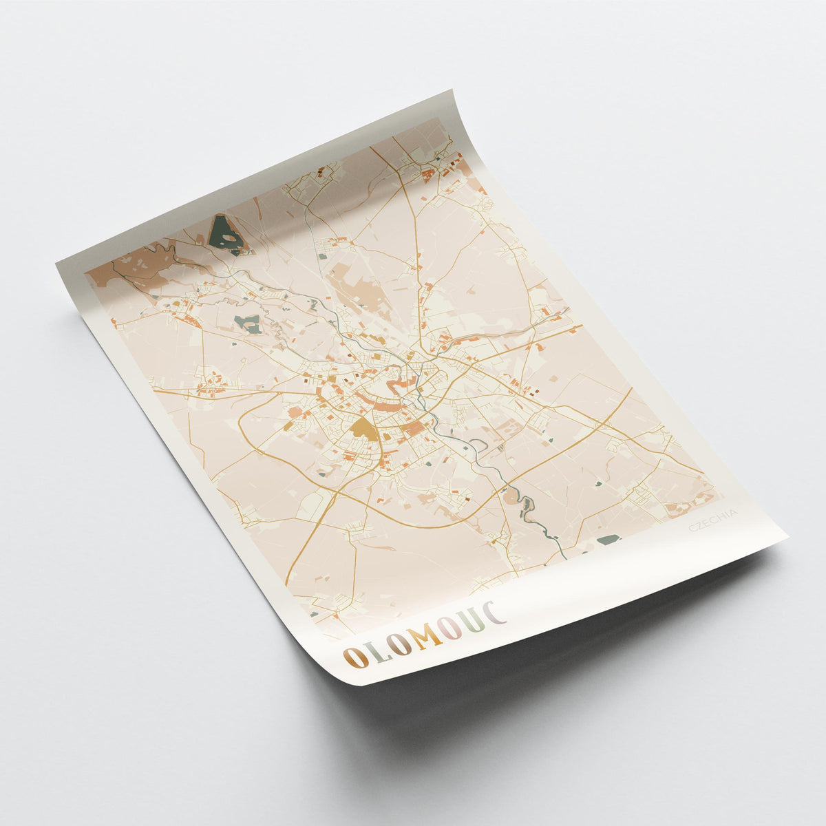 olomouc czechia map poster - image 4