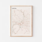 lucca italy map poster - image 1