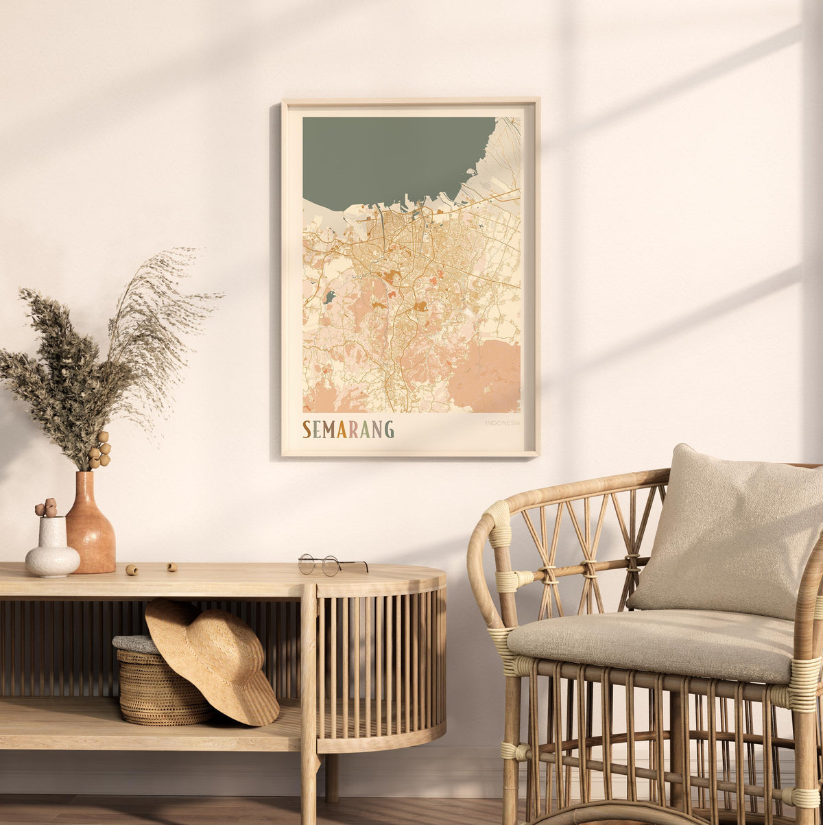 semarang, indonesia map poster - image 3
