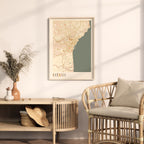 catania italy map poster - image 2