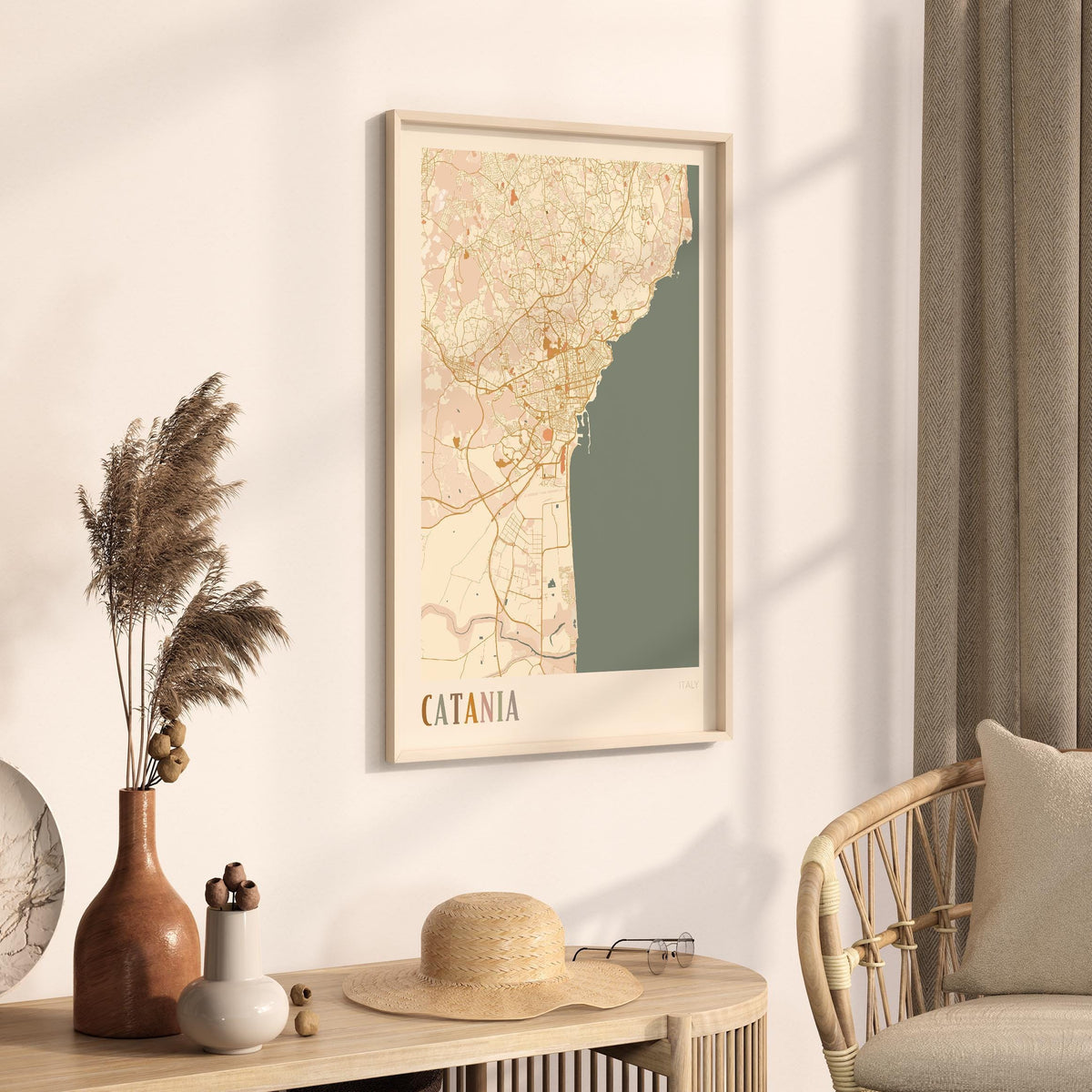 catania italy map poster - image 3