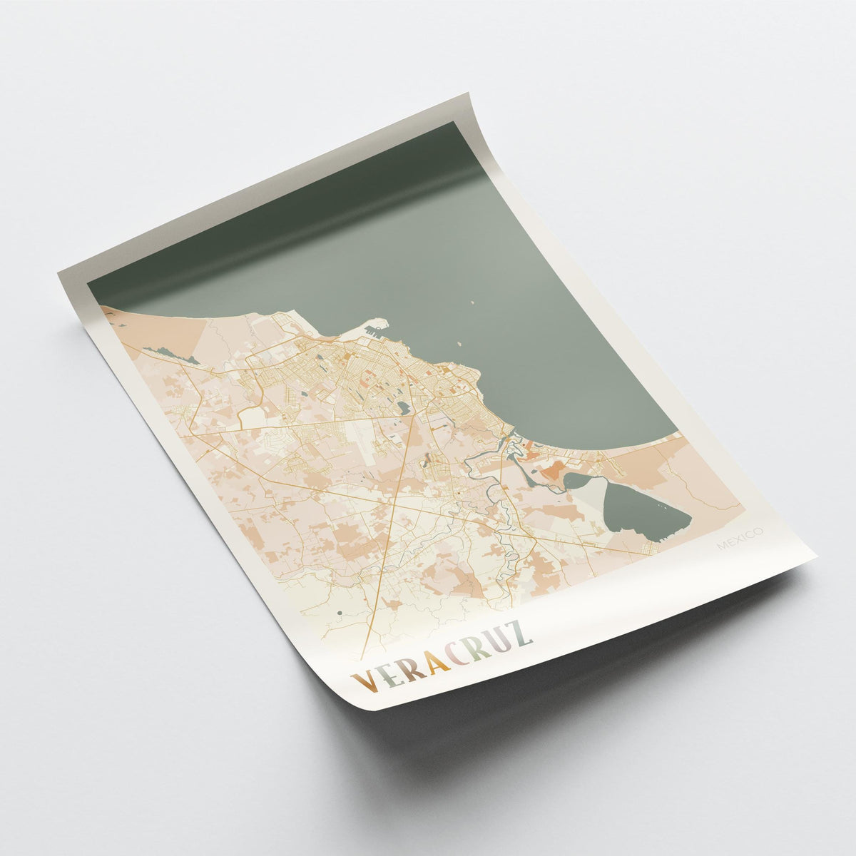 veracruz, mexico map poster - image 4