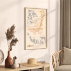 zermatt switzerland map poster - image 2