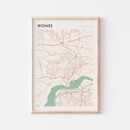widnes, united kingdom map poster - image 1