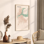 kinshasa, democratic republic of the congo map poster - image 2