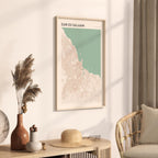 dar es salaam, tanzania map poster - image 2