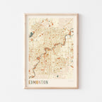 edmonton, alberta map poster - image 1