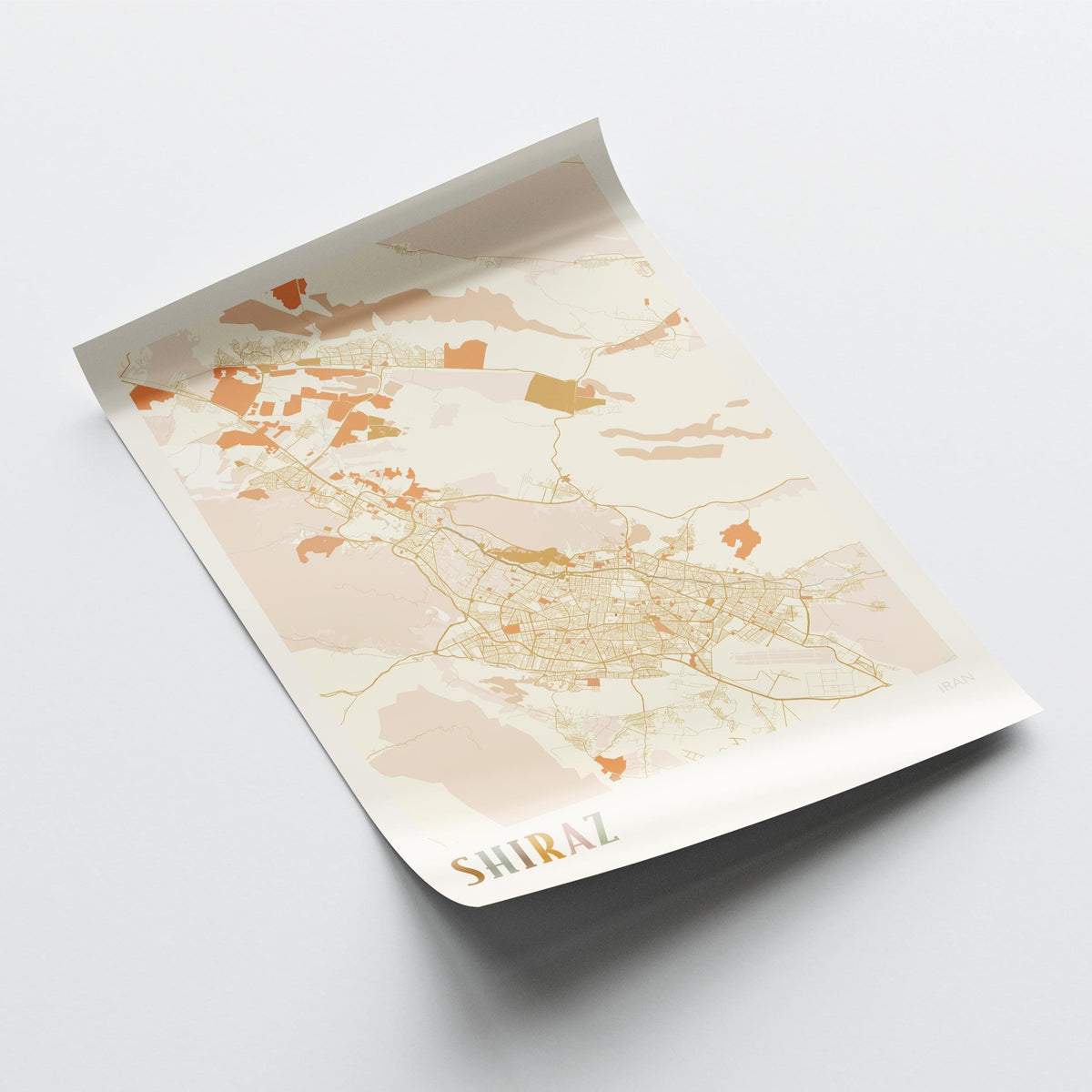 shiraz, iran map poster - image 4