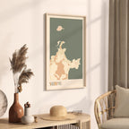 sozopol bulgaria map poster - image 2