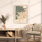 reykjavik iceland map poster - image 3
