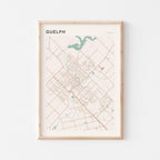 guelph, ontario map poster - image 1