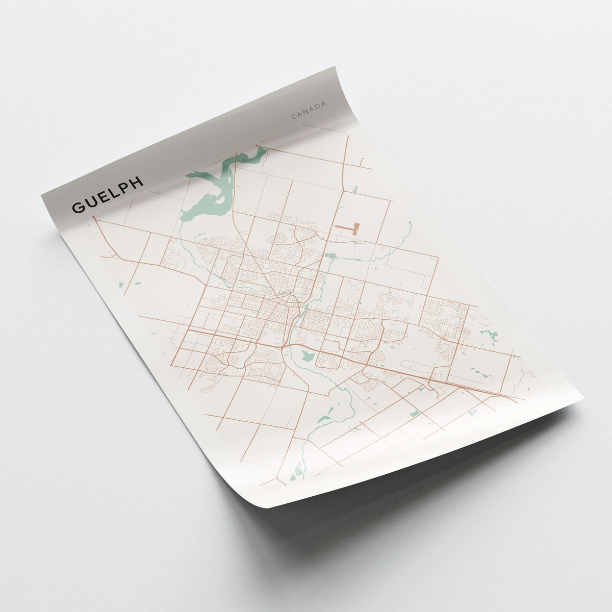 guelph, ontario map poster - image 3