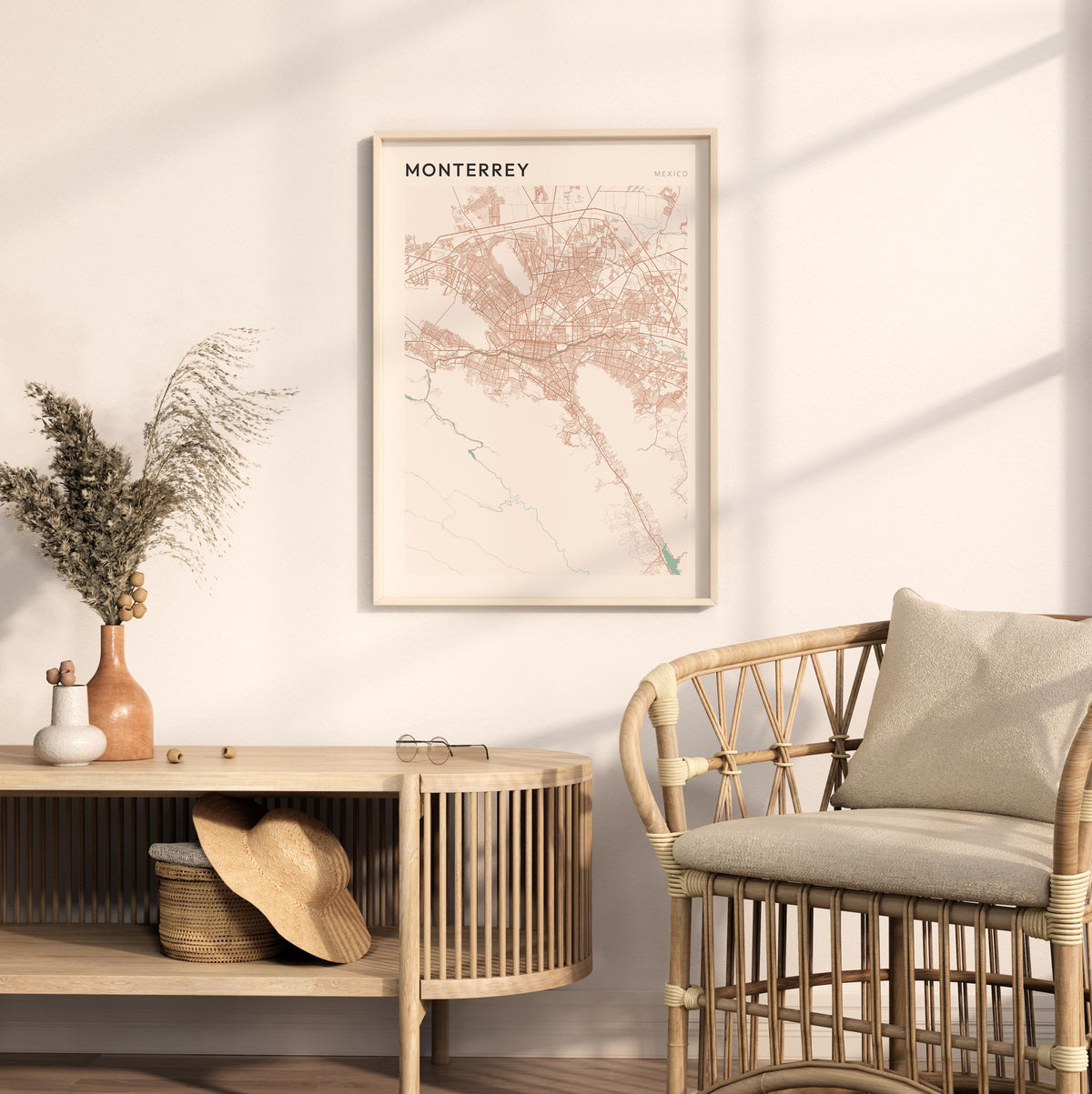 monterrey, mexico map poster - image 3
