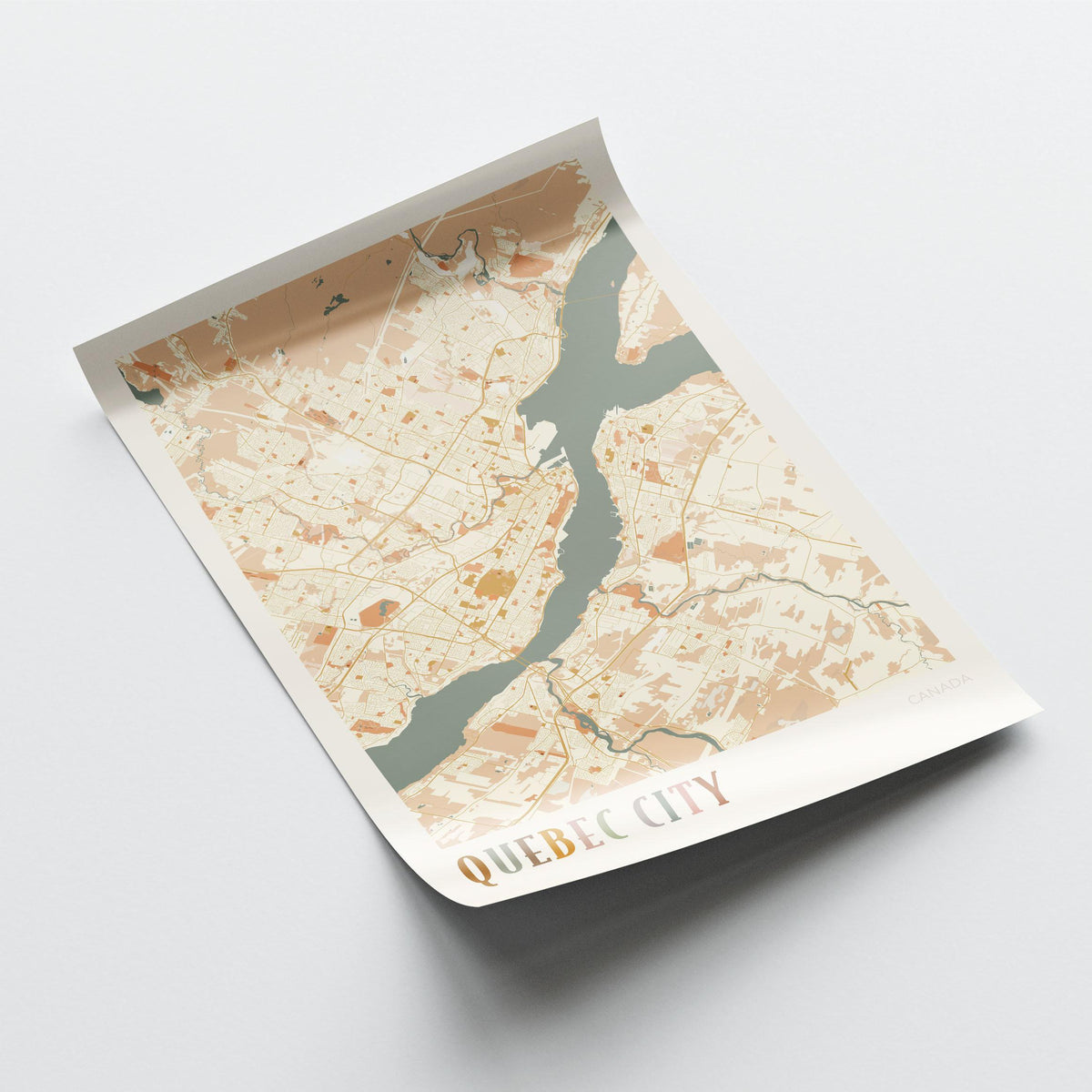 quebec city, quebec map poster - image 3