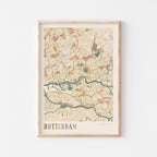 rotterdam netherlands map poster - image 1