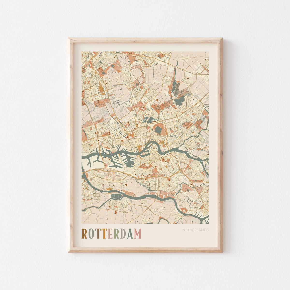 rotterdam netherlands map poster - image 1