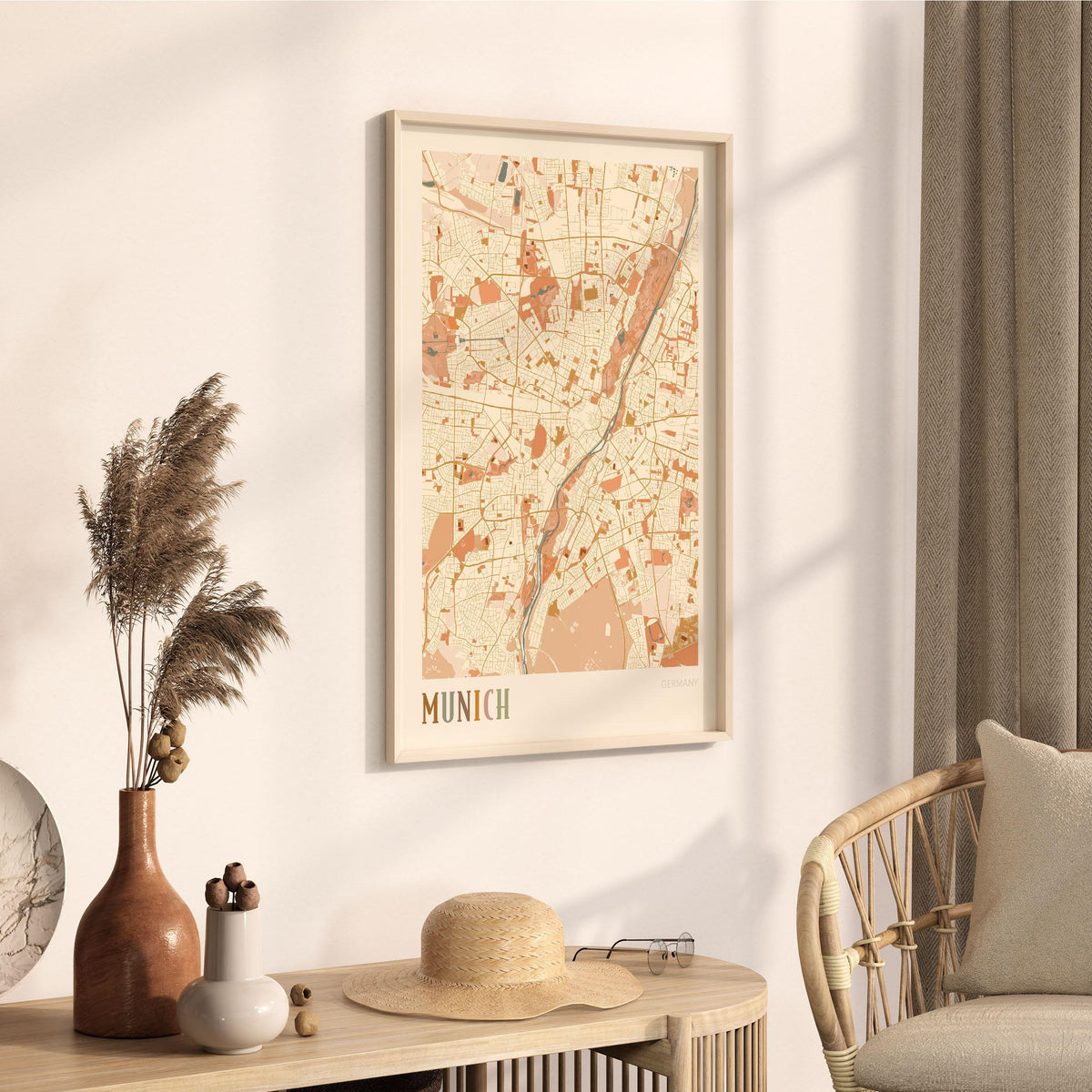 munich germany map poster - image 2